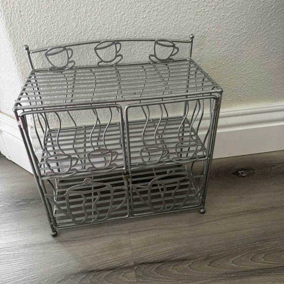 Kitchen | 3 Shelves Metal Coffee Mugs Display Rack Or Storage Cabinet ...